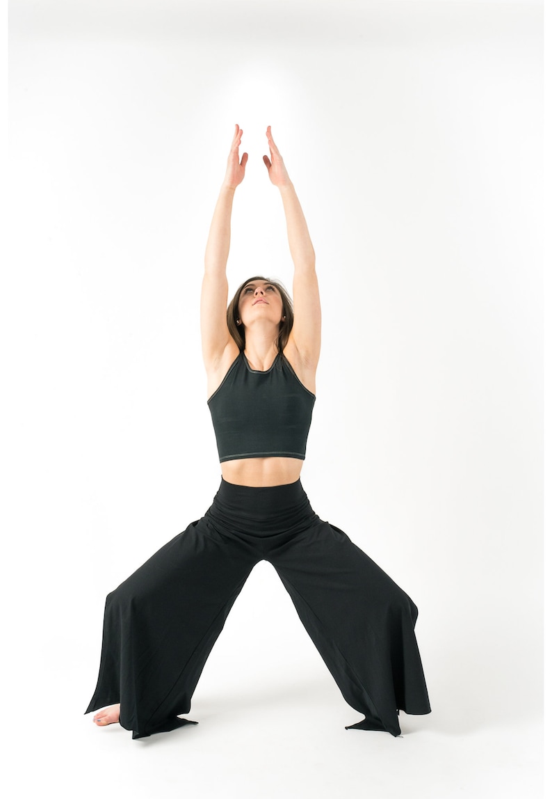 Gypsy Pants Wide Comfy Pants Boho Pants Casual Trousers Long Loose Pants Women Black Pants Jersey Cotton Pants Hippie Clothes