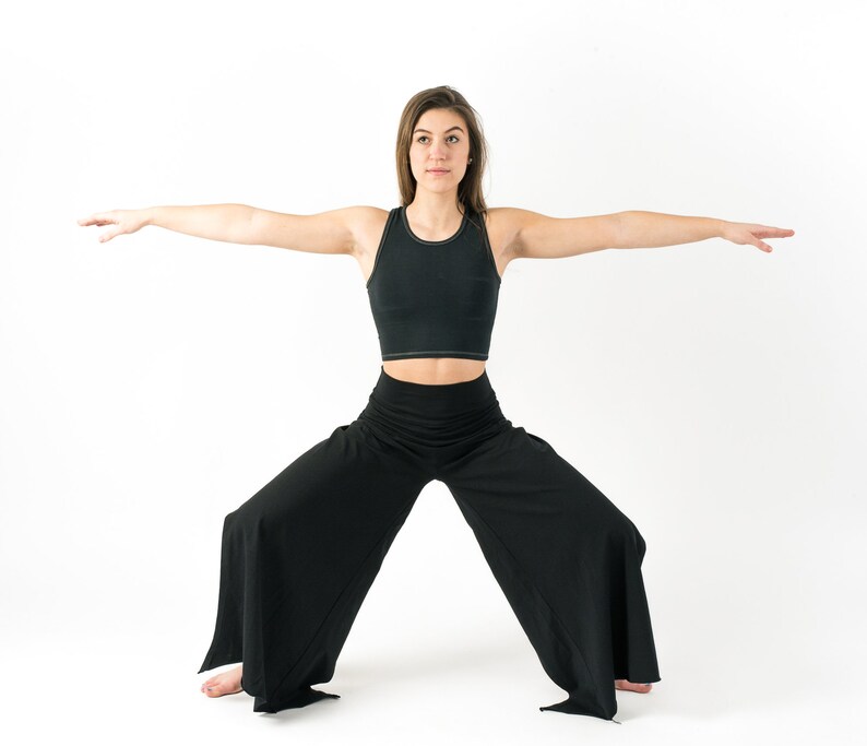 Gypsy Pants Wide Comfy Pants Boho Pants Casual Trousers Long Loose Pants Women Black Pants Jersey Cotton Pants Hippie Clothes
