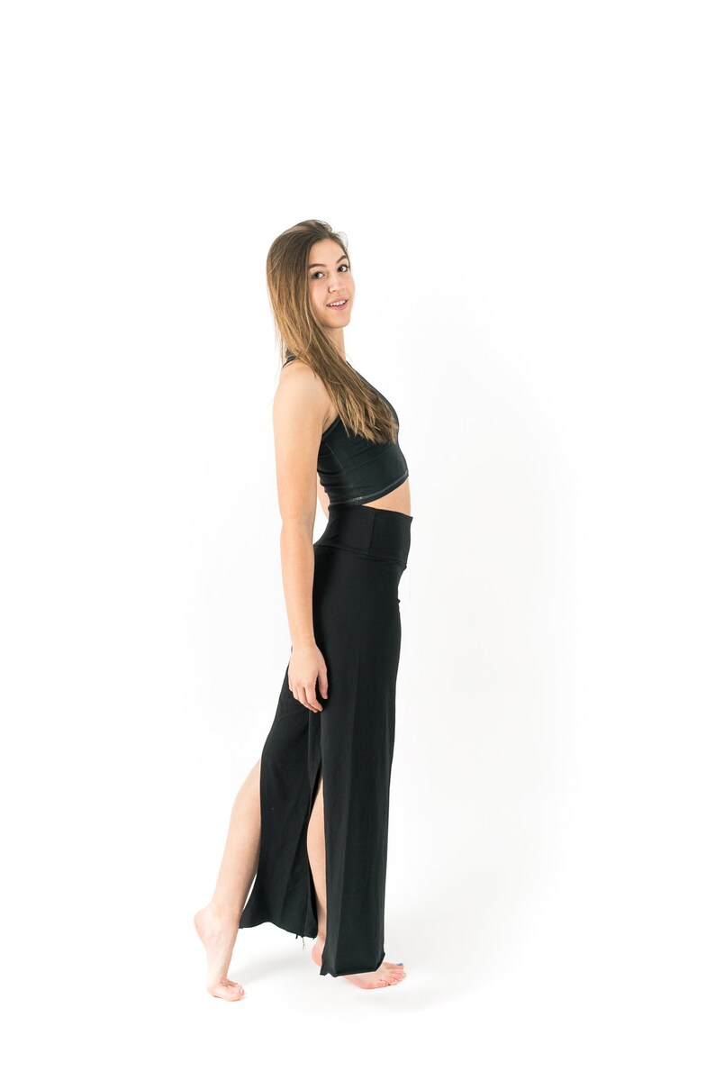 Gypsy Pants Wide Comfy Pants Boho Pants Casual Trousers Long Loose Pants Women Black Pants Jersey Cotton Pants Hippie Clothes