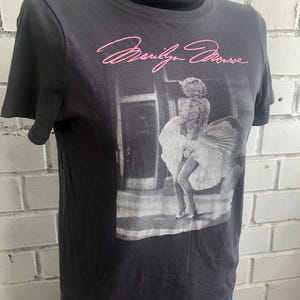 Marilyn Monroe vintage t-shirt Top classics Fashion retro photo dark grey size XS