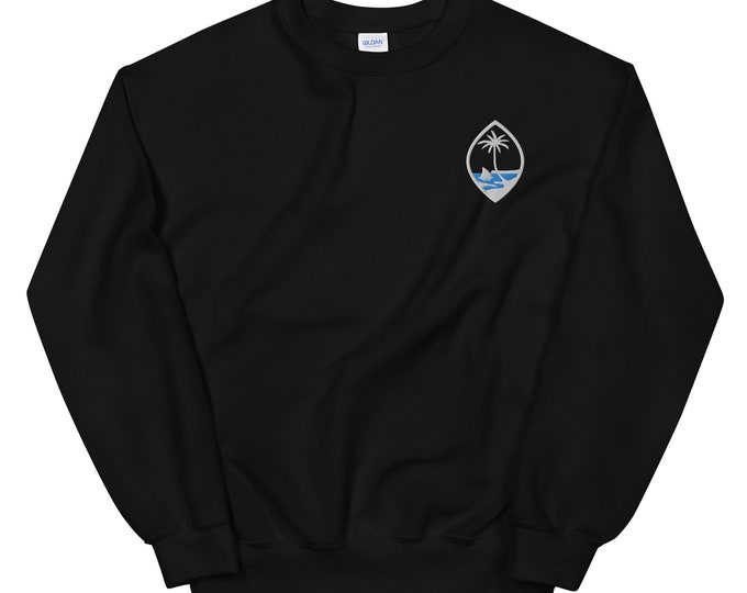 Featured listing image: Guam Seal Embroidered Da Bomb Sweatshirt, Guam Sweatshirt,State Sweatshirt