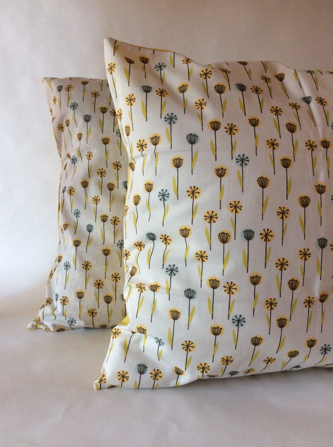 Housse de Coussin Coton Bio Tulipes