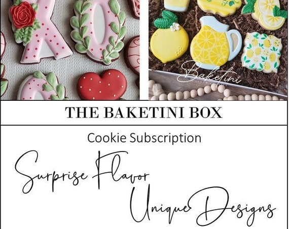 Cookie of the Month Club 1/2 Dozen | Surprise Monthly Flavor and Seasonal Designs | Premium Hand Decorated Cutout Cookies | Free Shipping