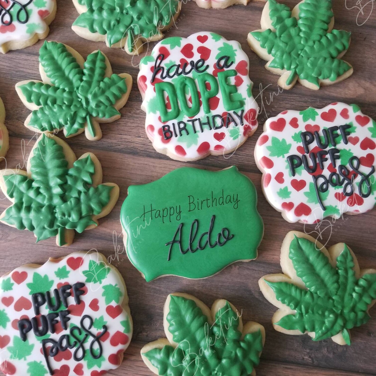 Dope Birthday Cookies 420 Birthday Cookies Etsy