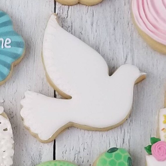 White Dove Cookies | Peace Doves | Baptism Christening First Communion Cookies | Blessed Baby | Wedding | Remembrance | Easter | Chrismas