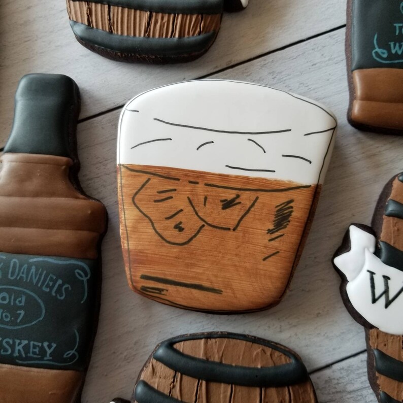 Whiskey Cookies Aged to Perfection 21st Birthday Whiskey Etsy