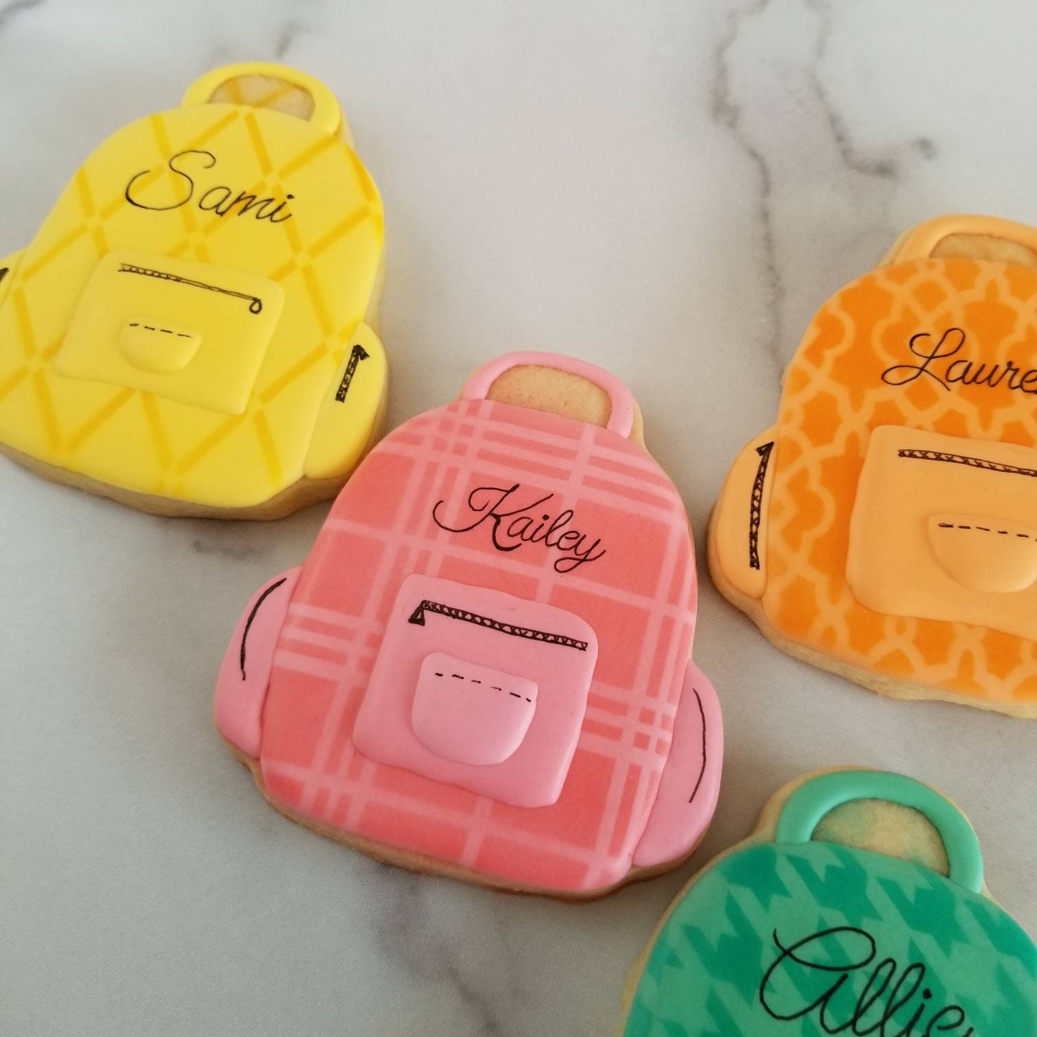 Backpack Cookies School Theme Student BacktoSchool Etsy