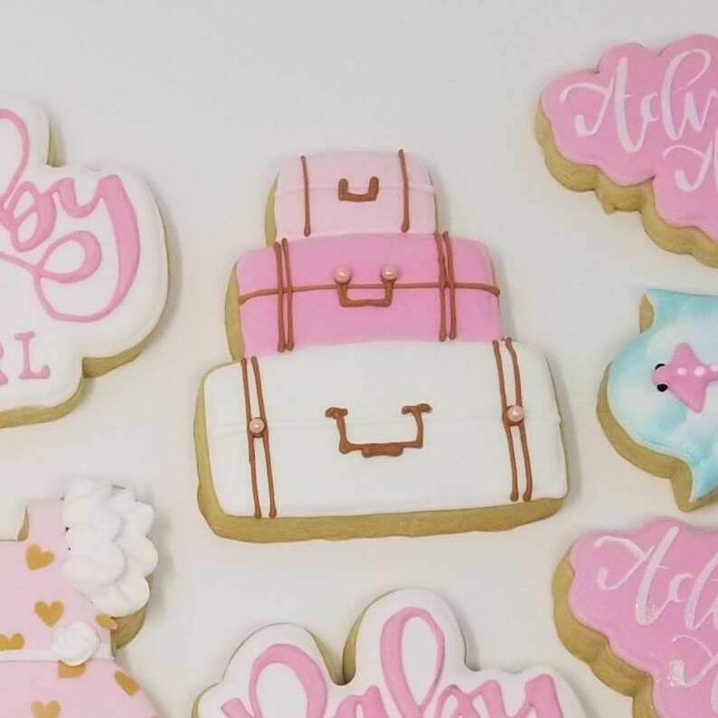 Luggage Cookies Suitcase Cookies Travel Cookies Travel Etsy
