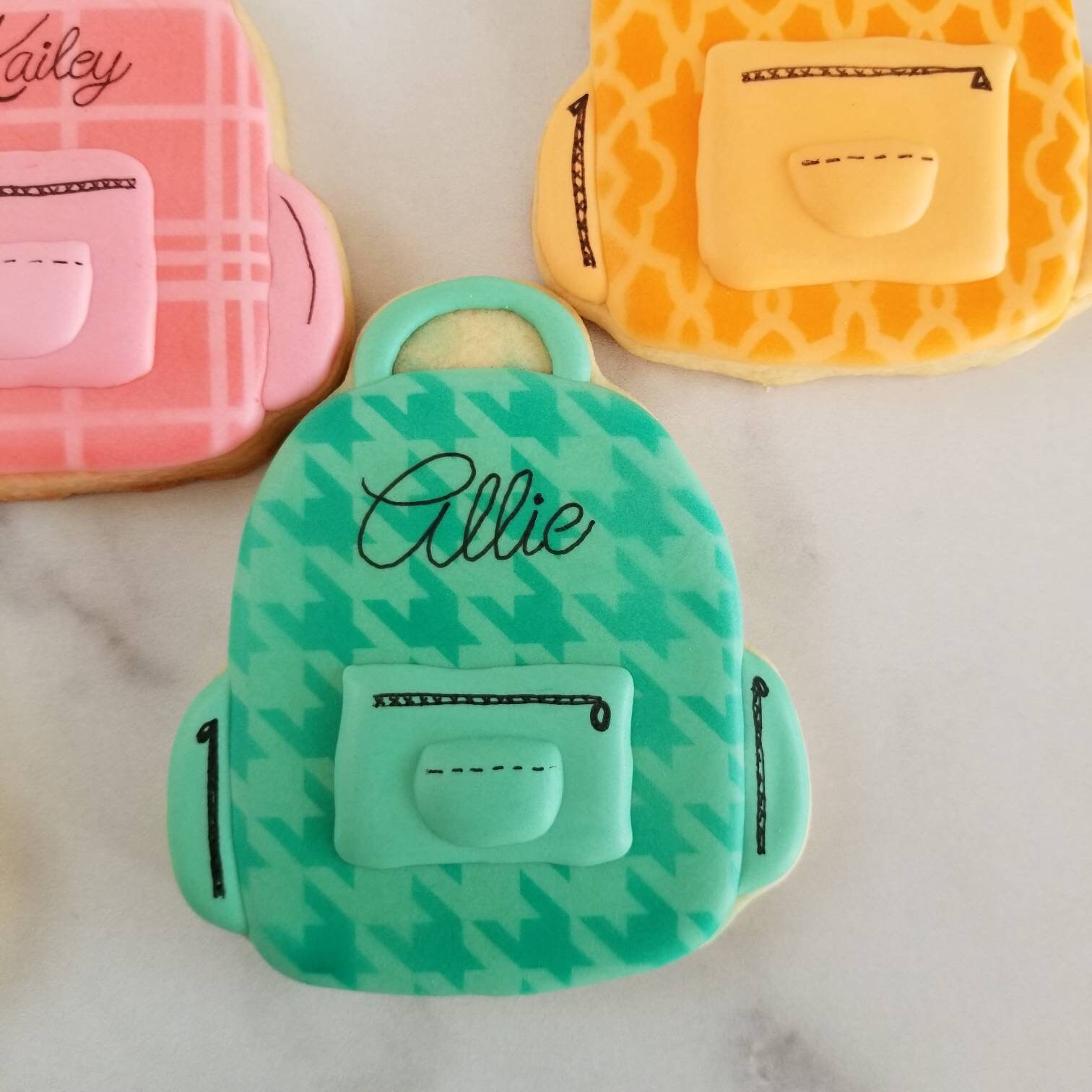 Backpack Cookies School Theme Student BacktoSchool Etsy