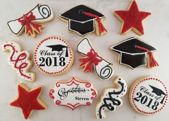 Congratulations Graduate Sugar Cookies High School Etsy