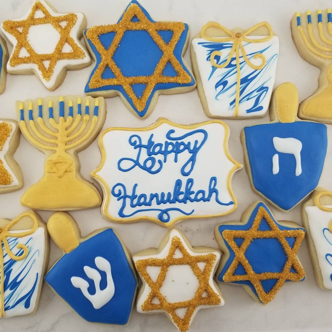 Hanukkah Cookies Chanukah Cookies Star of David Dreidel Menorah