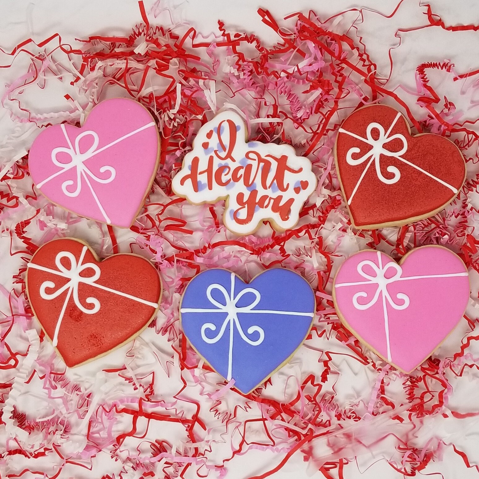I Heart You Valentines Gift Set | Heart Cookies ...
