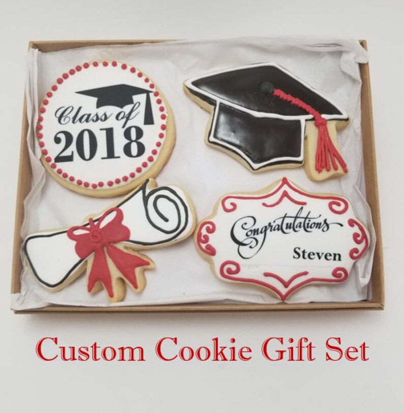 personalized graduation cookie gift