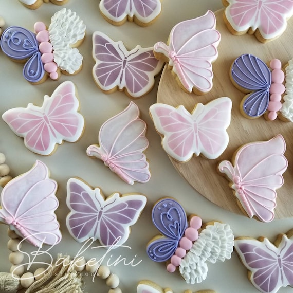 Butterfly Cookies 1 Dozen | Garden Party | Baby Shower | Bridal Shower | Easter Spring Tea Party Wedding | 16th 30th 40th 50th 60th Birthday