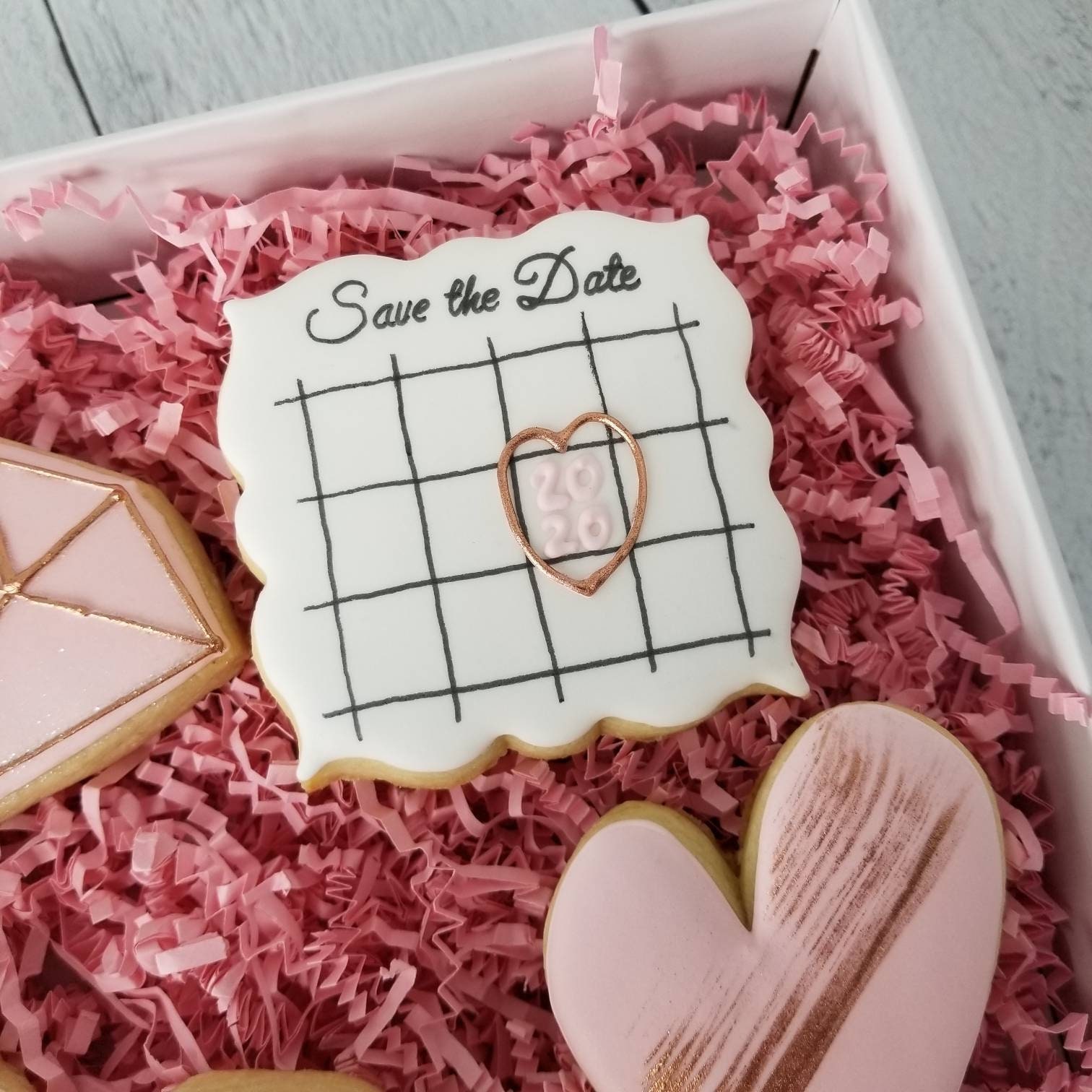 Save the Date Cookies Personalized Calendar Cookies with Etsy