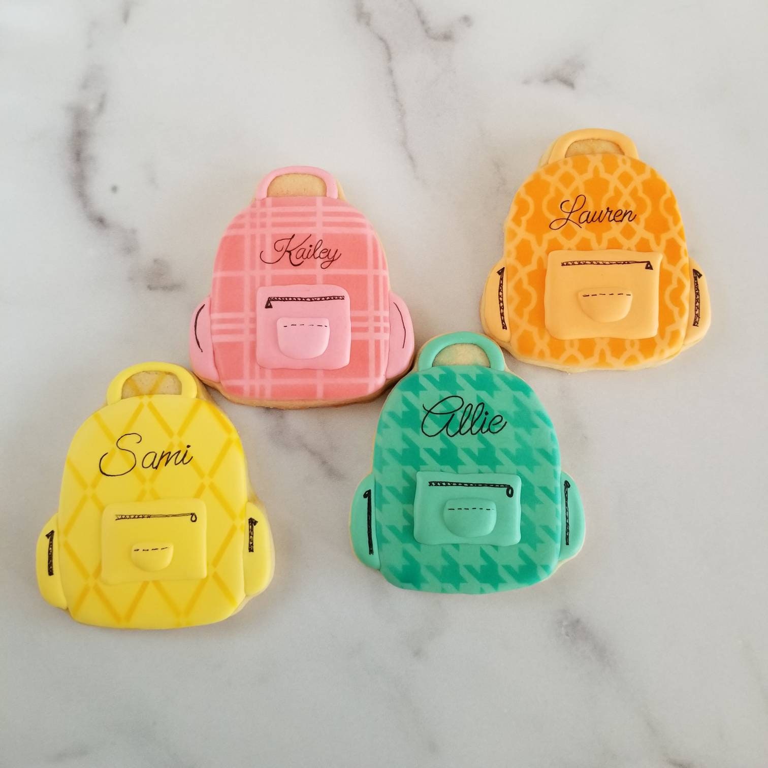 Backpack Cookies School Theme Student BacktoSchool Etsy