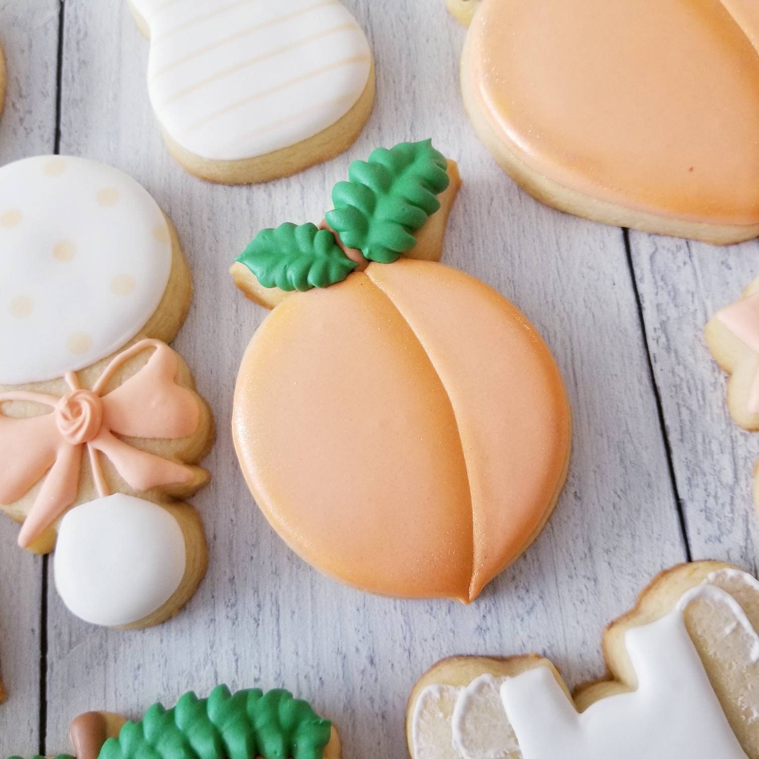 Sweet Peach Baby Shower Cookies 2 Dozen Sweet as a Peach Etsy