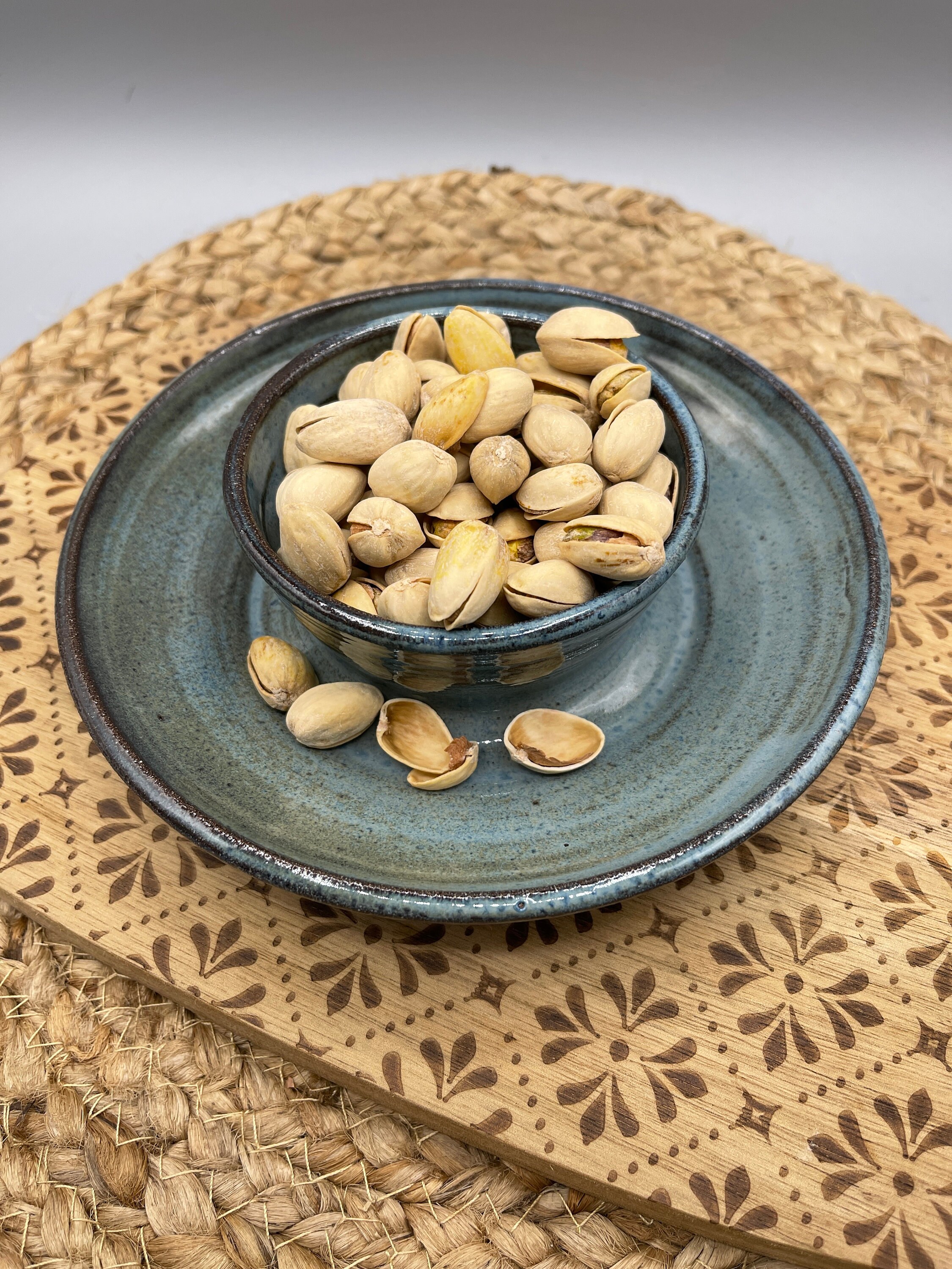 Pistachio Bowl / Ceramic Snack Bowl / Serving Bowl / Farmhouse Etsy