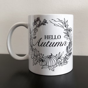 Hallo Herbst Tasse - Grüne Hexe Tasse - Grüne Hexe Tasse - Kräuterhexe Tasse - Herbstkern - Magische Tasse - Hexerei Tasse - Herbstkern Bild 4