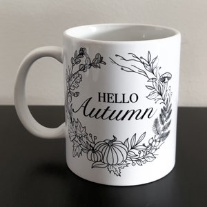 Hallo Herbst Tasse - Grüne Hexe Tasse - Grüne Hexe Tasse - Kräuterhexe Tasse - Herbstkern - Magische Tasse - Hexerei Tasse - Herbstkern Bild 5