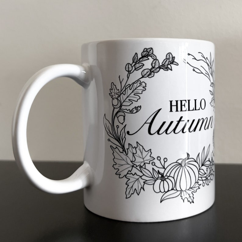 Hallo Herbst Tasse - Grüne Hexe Tasse - Grüne Hexe Tasse - Kräuterhexe Tasse - Herbstkern - Magische Tasse - Hexerei Tasse - Herbstkern Bild 9