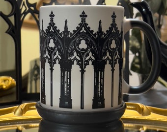 Tazza cattedrale gotica - Finestra gotica - Tazza magica che cambia colore - tazza strega - tazza magica - arco gotico