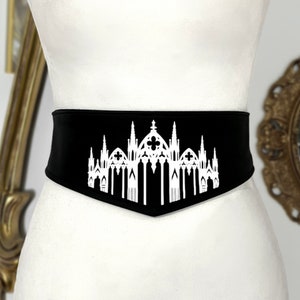 Victorian Gothic Cathedral belt - Votiva design - victorian belt - Gothic window belt