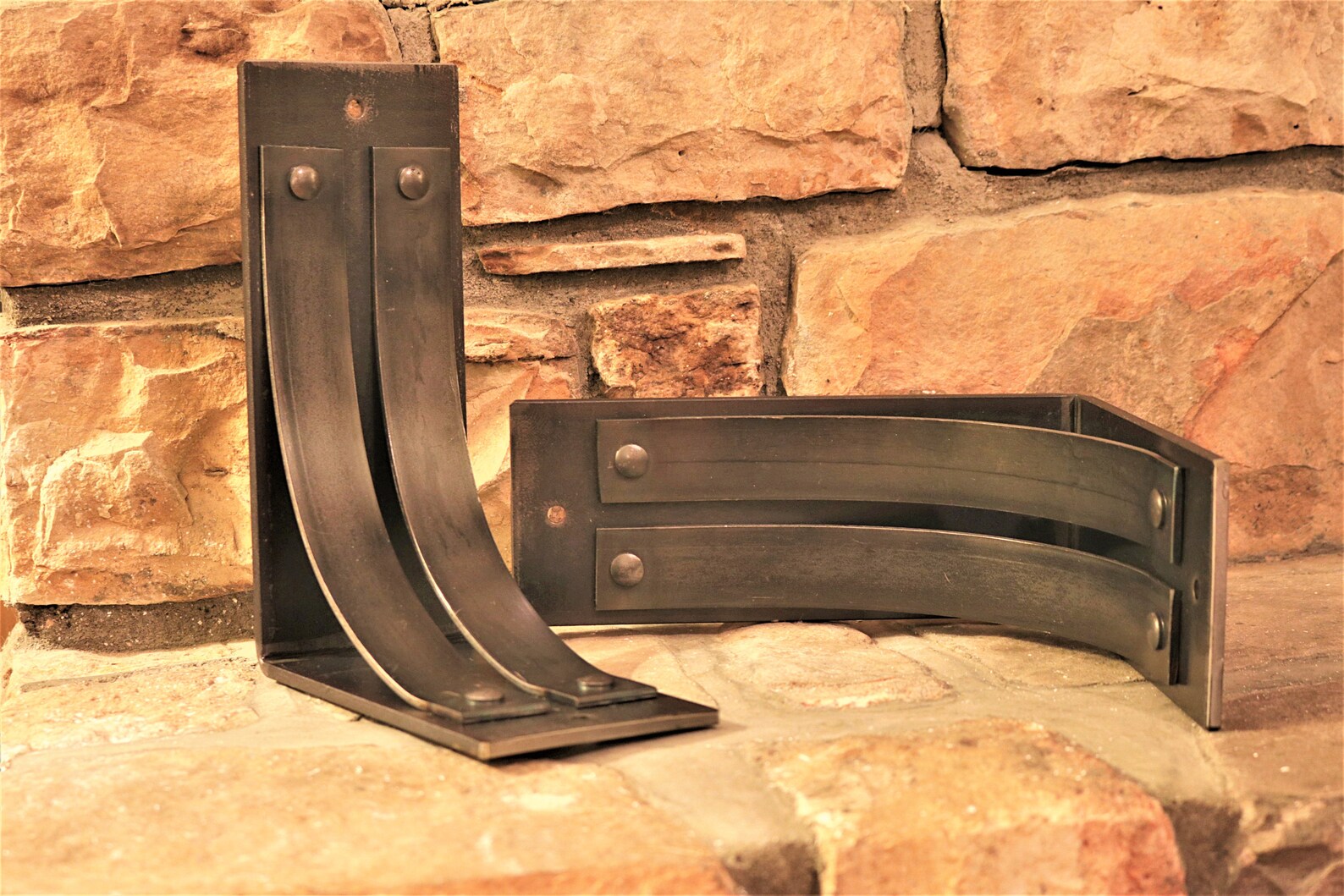 ONE Metal Mantel Corbel 4 wide 8x10 Shelf Etsy