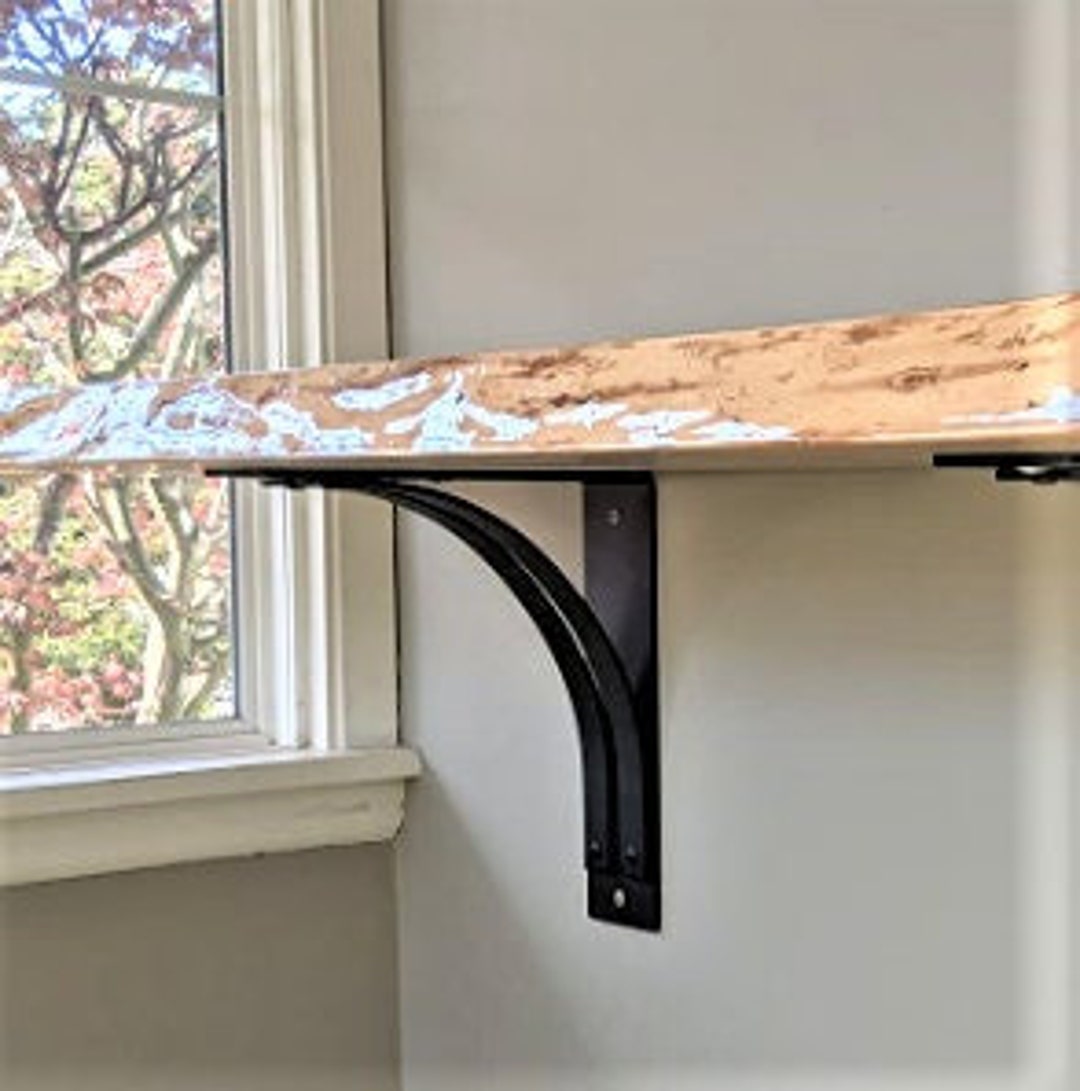 ONE Metal Mantel Corbel, 4 Wide, 8x10, Shelf Bracket, Mantel Brackets