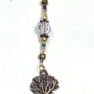 Bronze Tree of life charm zipper pull. Gift idea - purse accessory - zipper jewelry - pickleball bag accessory