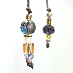 Handmade Multicolor Beaded Bookmark: Glass & Crystal