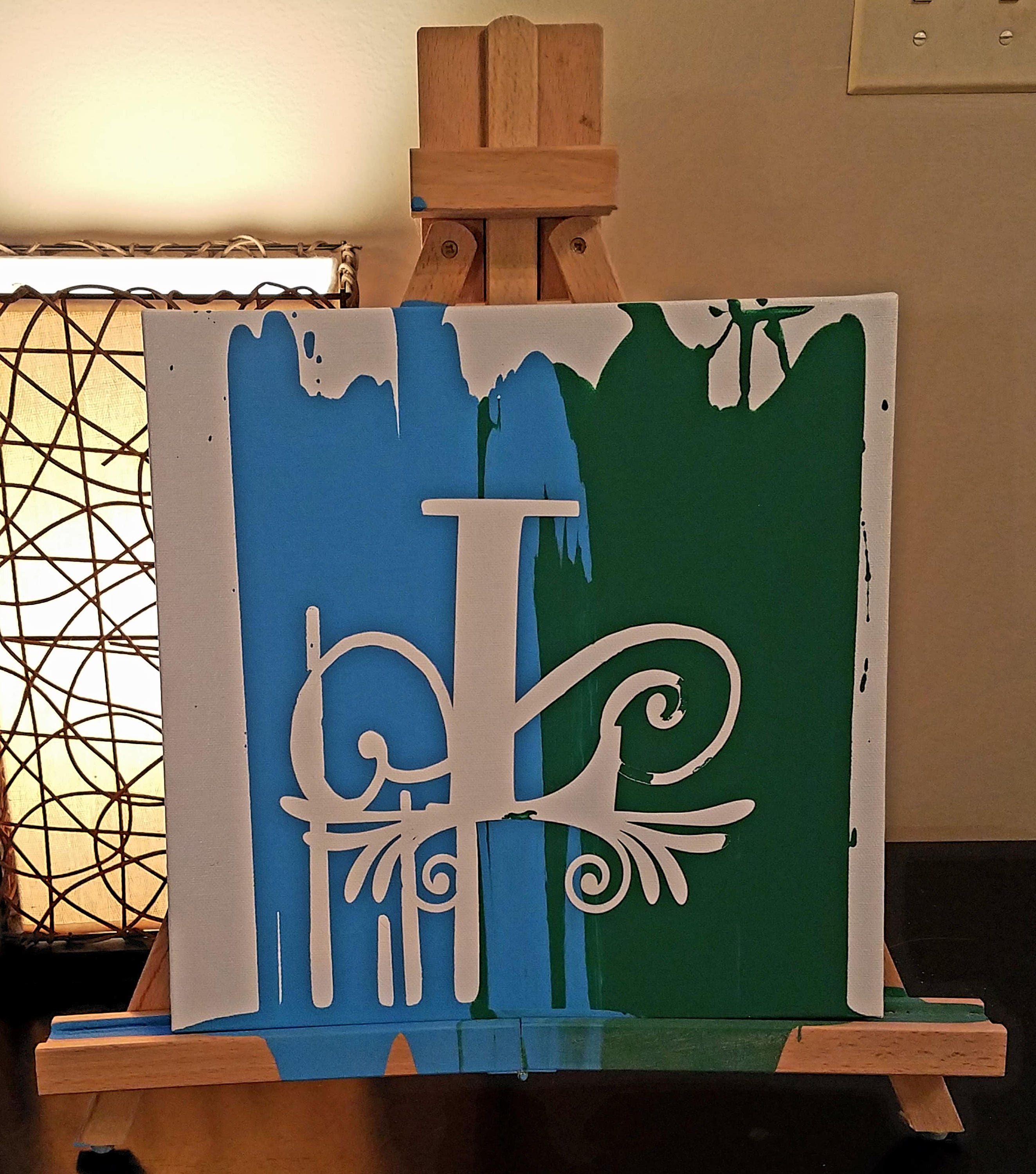 Unity Ceremony Painting With Easel Stand w/ Established Year Wedding