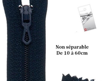 Non-separable navy blue zipper from the brand Eclair Prestil Z51