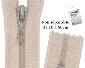 Eclair-Prestil Z51 brand non-separable linen beige zipper