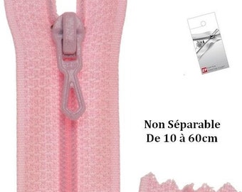 Eclair Prestil Z51 brand non-separable pink zipper