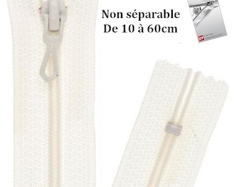 Eclair-Prestil Z51 unseparable ivory zipper