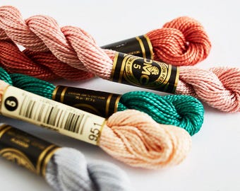DMC Pearl Cotton Skein No. 5 25m Colours of your choice from 48 to 453