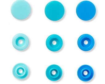 Boutons pression Prym Love Assortiment de Bleu Prym 393 000