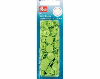 Boutons pression Prym rond vert pomme Color snaps 393144