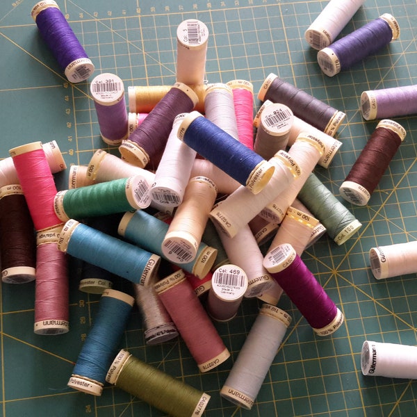 Gutermann sewing thread 100% Polyester Colors of your choice from 639 to 850