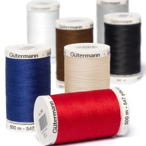 Fil à coudre Gutermann 500m 100% Polyester Coloris au choix image 1
