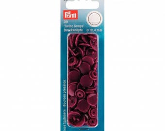 Prym round wine Color 393 134 snaps-snaps