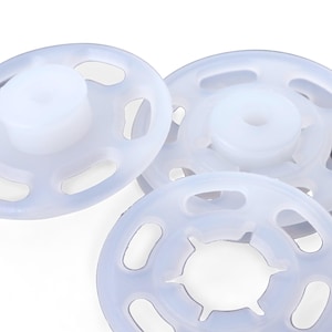 Transparent sewing snap fastener 7 10 13 15 and 21mm Prym 347106 347153 347155 347159 347161