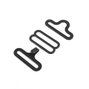Black bow tie clip set of 5
