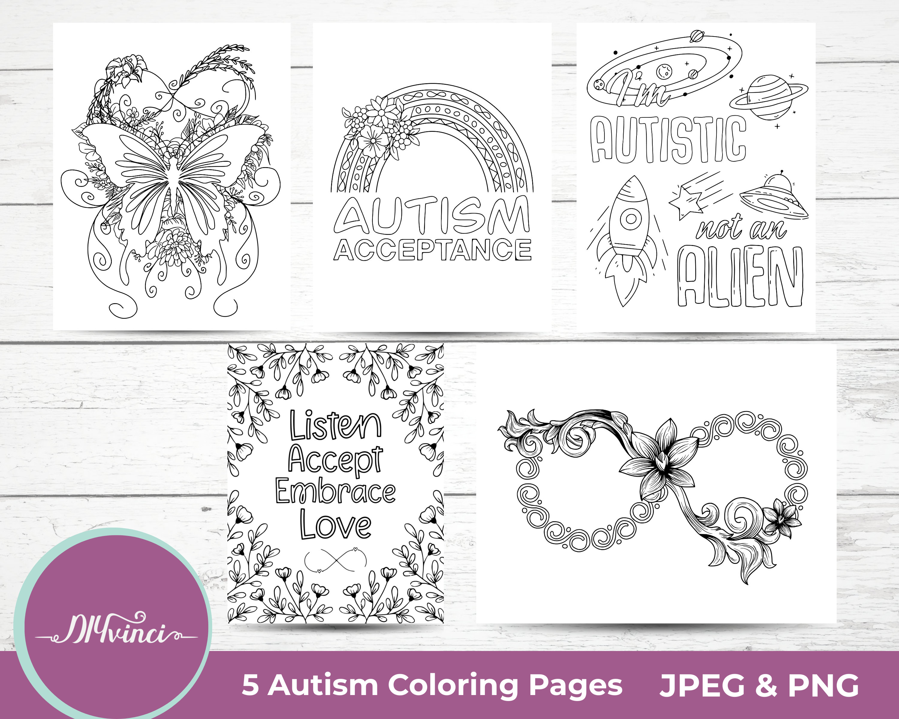 autism-acceptance-awareness-coloring-pages-jpeg-png-etsy