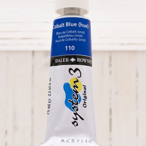 Daler-Rowney System 3 Acrylic - 75 ml Tube - Cobalt Blue Hue