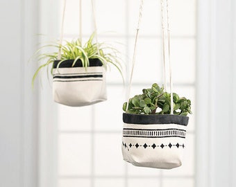 Canvas Planter 2 pc 6 x 6 x 6