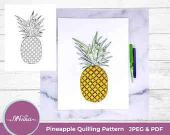 Pineapple Quilling Pattern