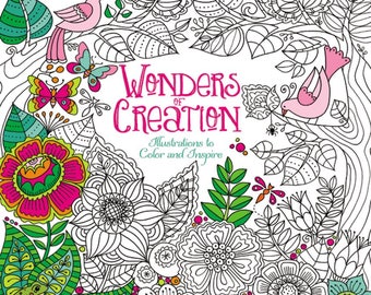 Wonders of Creation Adult Coloring Book