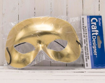 6.5 IN Quarter Face Mask Gold